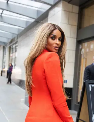 ciara with long blonde, flowy hair