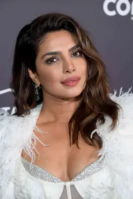 Close up of Priyanka Chopra Jonas with wavy medium-length hair