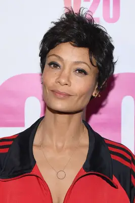 Thandie Newton with a textured pixie