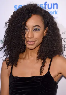 Corinne Bailey Rae curly, shoulder-length natural hair