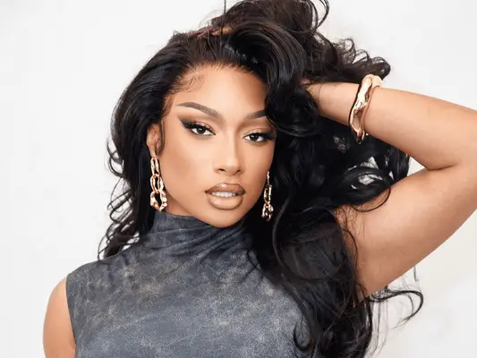 megan thee stallion with black curled hair