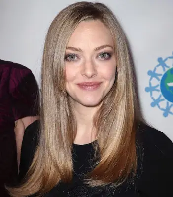Amanda Sigfried long, straight blonde hair