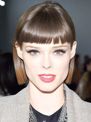 Short hairstyles: Coco Rocha with a blunt, 