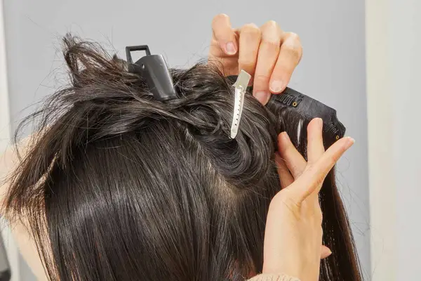 Hidden Crown Hair Extensions Crown Clip-Ins