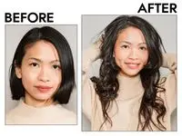 RPZL HUMAN HAIR CLIP-IN EXTENSIONS woman before and after 