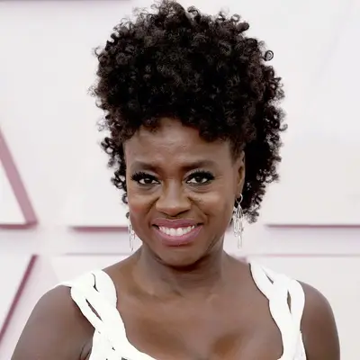 Viola Davis wearing a faux hawk hairstyle