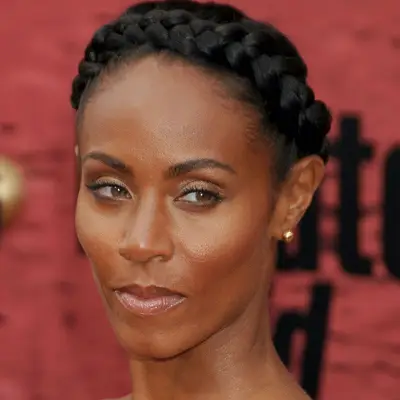 Jada Pinkett Smith wearing a halo braid hairstyle