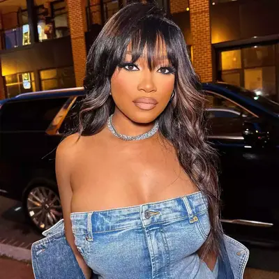 keke palmer brown and black hair