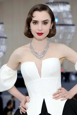 Lily Collins attends The 2023 Met Gala Celebrating 