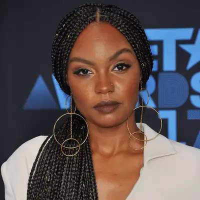 Person wearing box braids