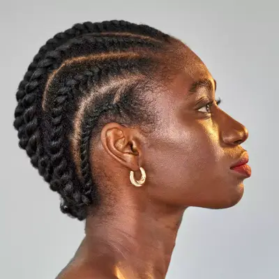 Person wearing flat twists