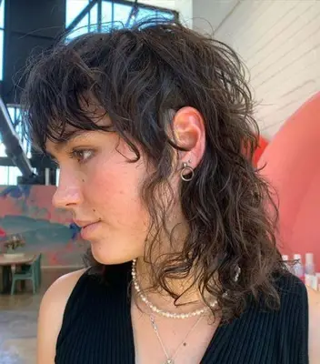 Tousled mullet