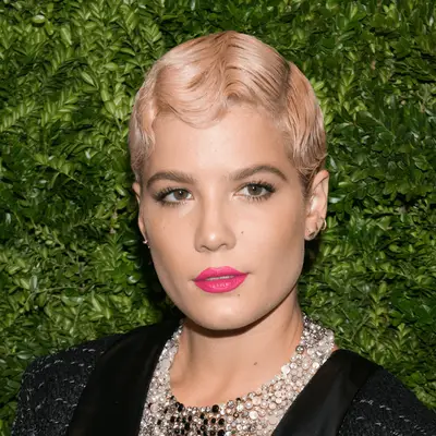 Halsey wears light pink finger waves pixie to 8th Annual Museum Of Modern Art Film Benefit