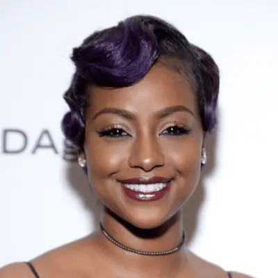 Justine Skye wears purple finger waves to MoCADA 2nd Annual Masquerade Ball