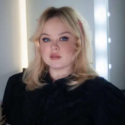 Nicola Coughlan with baby bows in her hair