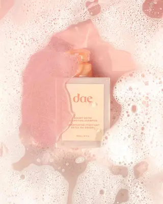 Dae Desert Detox Shampoo in suds