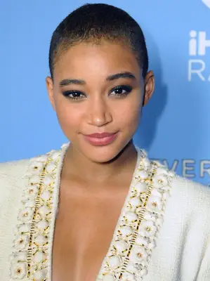 amandla stenberg with a buzz cut