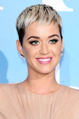 Katy Perry with bleached razor cut pixie