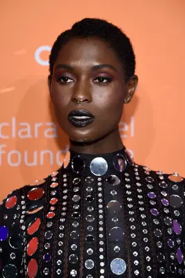 Jodie Turner-Smith with short Afro