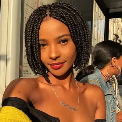 Blunt Bobs Chin-Length Braids
