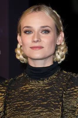 Diane Kruger with braided updo