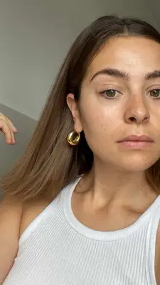 emily algar after using biosilk silk therapy