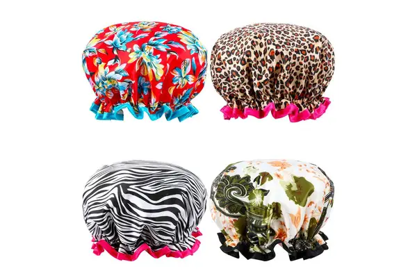 EcoTools Shower Cap on a bathroom counter