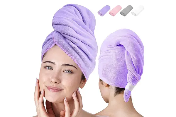  Luxe Beauty Essentials Quick-Dry Microfiber Hair Towel