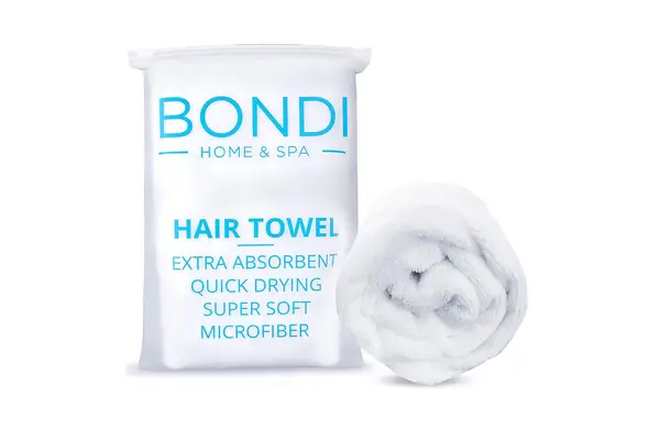 BONDI HOME & SPA MICROFIBER HAIR TOWEL