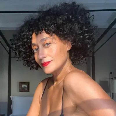 tracee ellis ross wearing curly hair