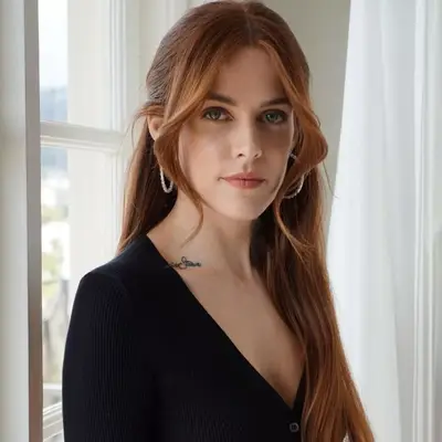 Muted Copper hair with two pieces in the front