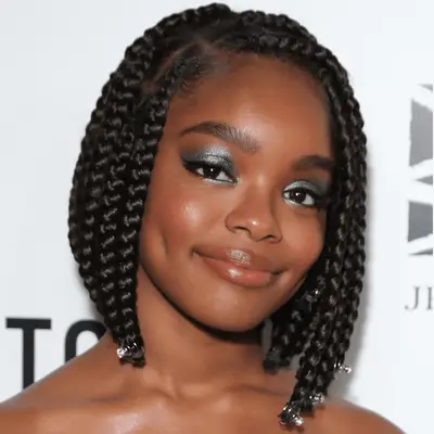 Marsai Martin wearing braided bob hairstyle