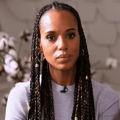 Kerry Washington wearing braids