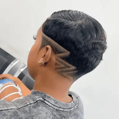 afro mohawk undercut hair