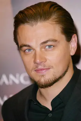Leonardo DiCaprio with slicked back hair at the 