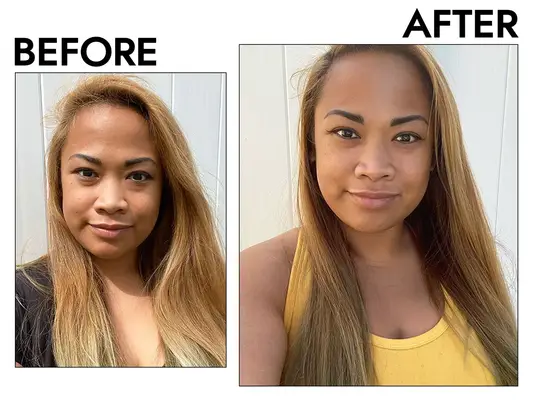 Ouai Hair Oil Tested on woman