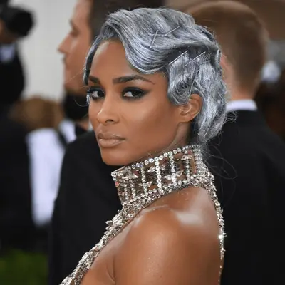 Ciara wearing silver bobby pins