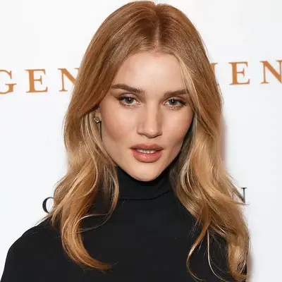 Warm Blonde Hair Color Balayage Rosie Huntington-Whiteley