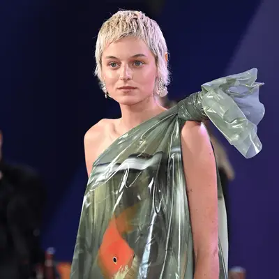 Emma Corrin with a wixie cut 