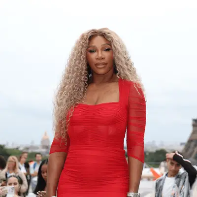Serena Williams with curly haie