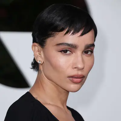 Zoe Kravitz with baby bangs and shullet attends the 2022 GQ Men Of The Year Party Hosted By Global Editorial Director Will Welch at The West Hollywood EDITION