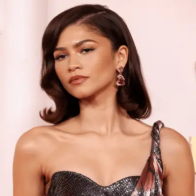 Zendaya with chocolate brown hair