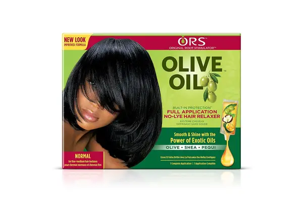 ORS Olive Oil Built-In Protection Full Application No-Lye Hair Relaxer - Normal Strength (Pack of 3)