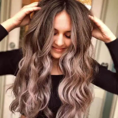 Chocolate Mauve Hair Jewel-Toned Ends