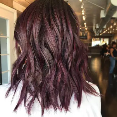 Chocolate Mauve Hair Lob