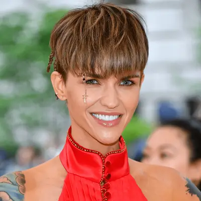 NEW YORK, NY - MAY 07: Ruby Rose attends the Heavenly Bodies: Fashion & The Catholic Imagination Costume Institute Gala at The Metropolitan Museum of Art on May 7, 2018 in New York City. (Photo by Dia Dipasupil/WireImage)