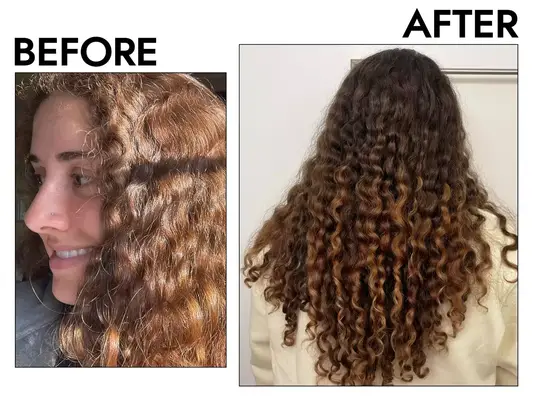 before and after of a person