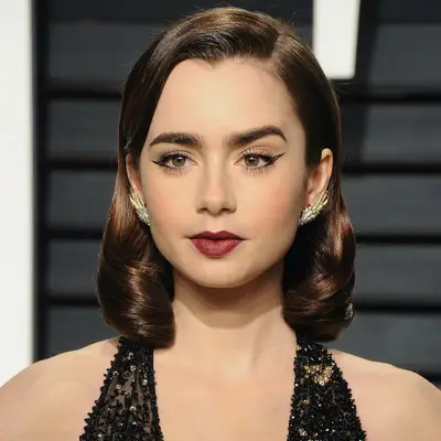 Lily Collins wears a 