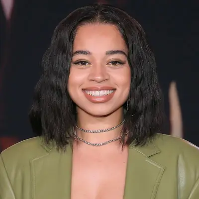 Ella Mai wears a crimped bob hairstyle