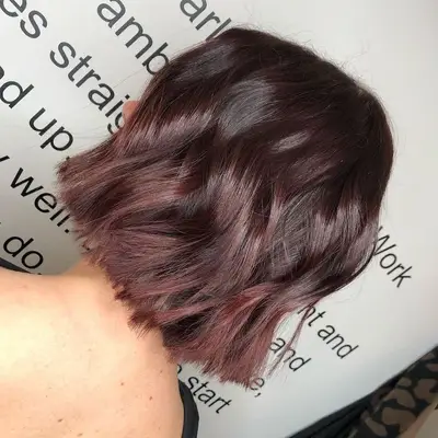Mahogany Hair Color Blunt Bob
